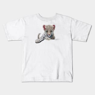 Cute Leopard Drawing Kids T-Shirt